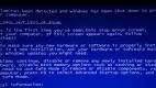Blue screen of death